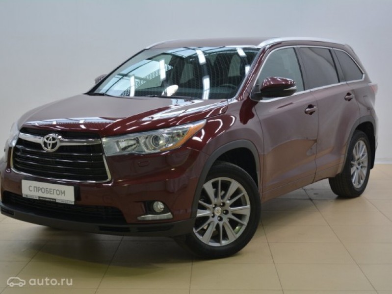 Автомобиль Toyota, Highlander, 2014 года, AT, пробег 67167 км