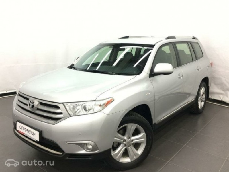 Автомобиль Toyota, Highlander, 2012 года, AT, пробег 103164 км